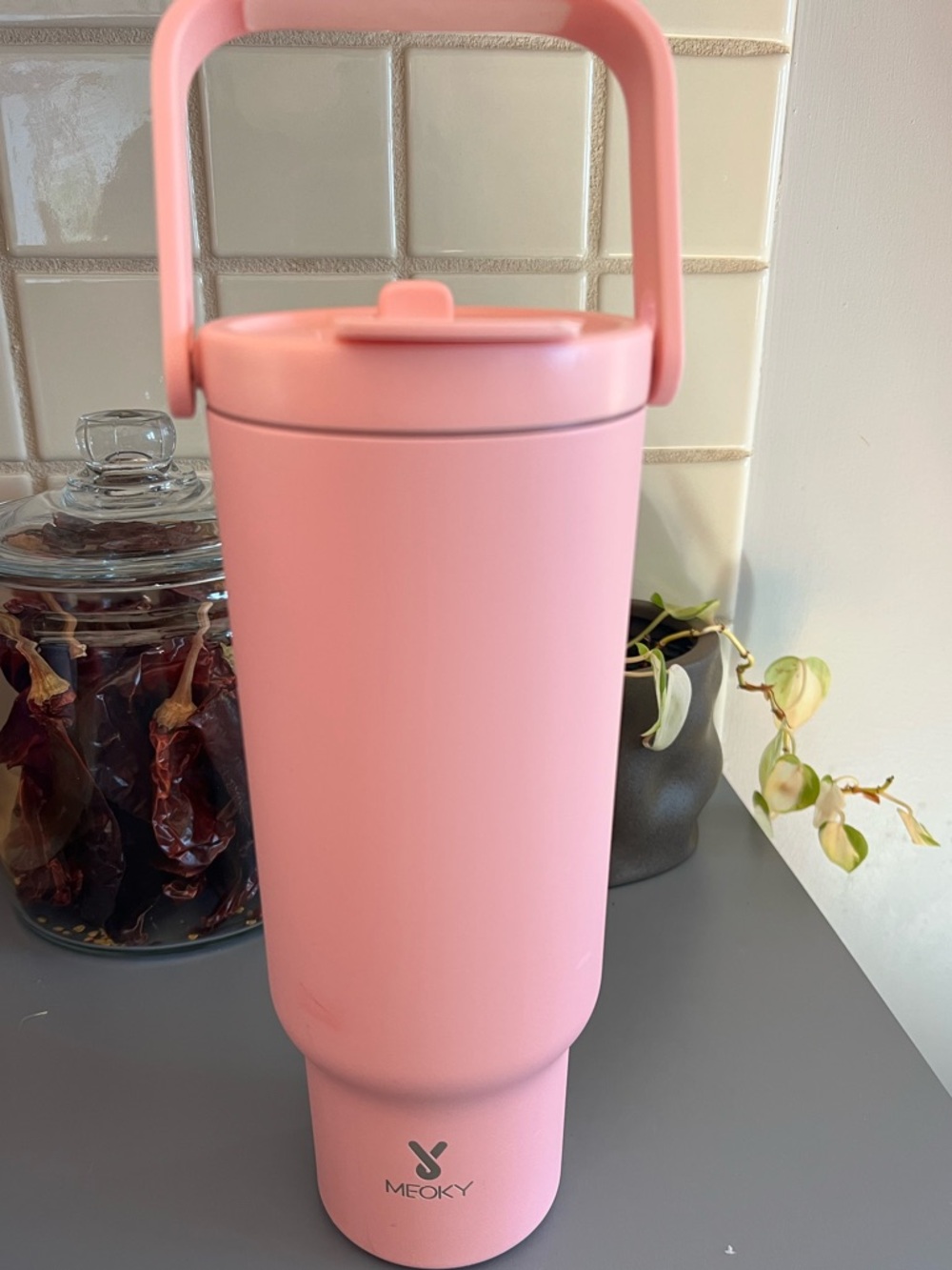 Pink 40oz tumbler